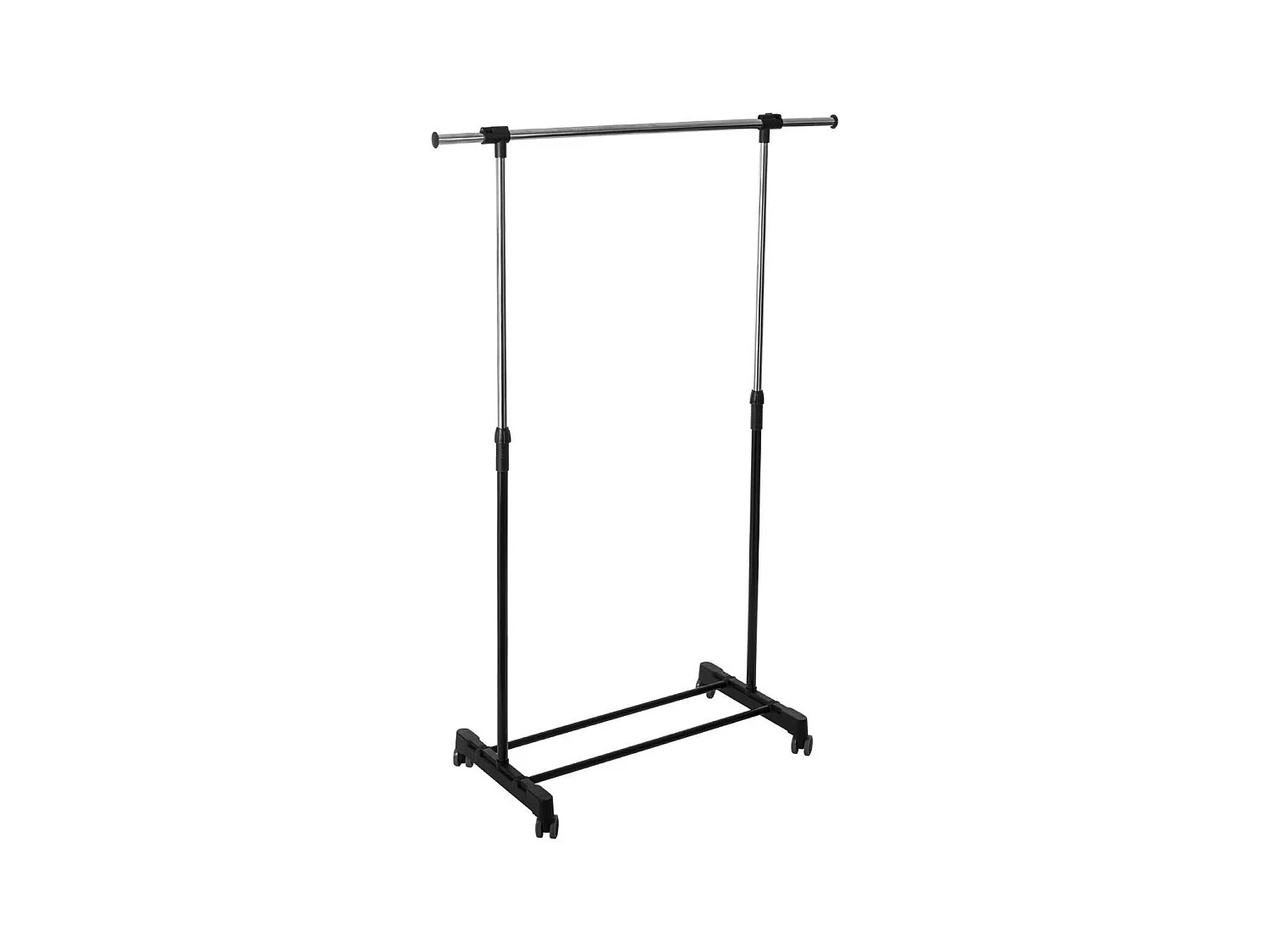 Portant à Vêtement 1 Barre "Extensible" 165cm Noir