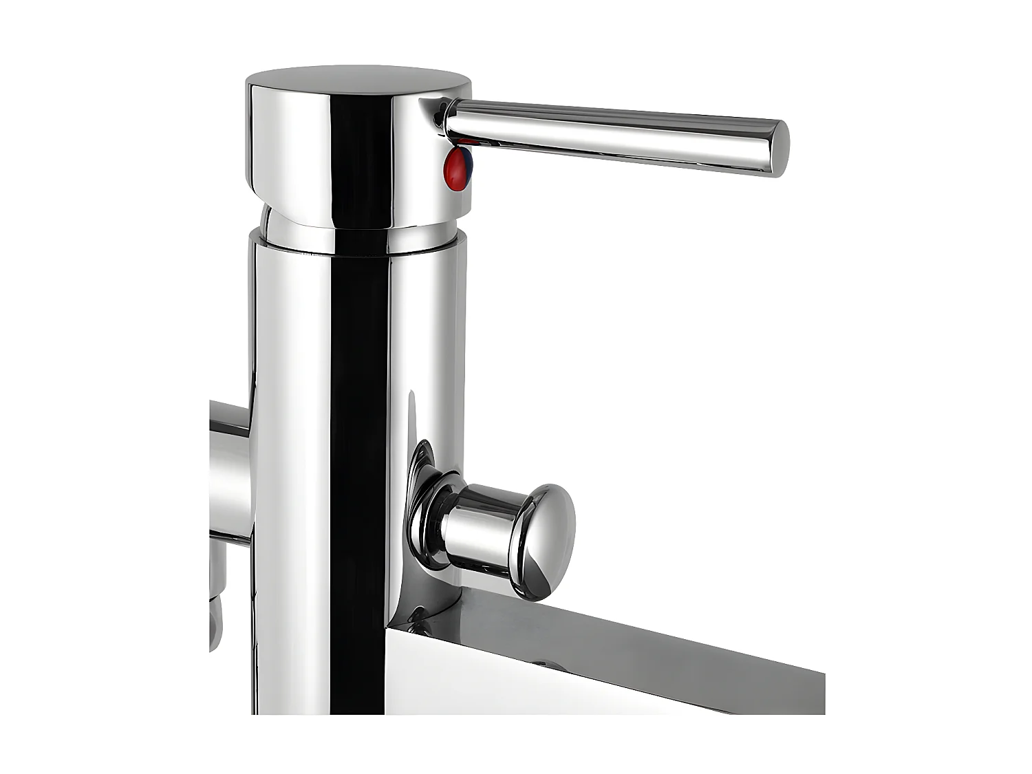 Ensemble baignoire îlot blanche NICA + robinet mitigeur sur pied HARU