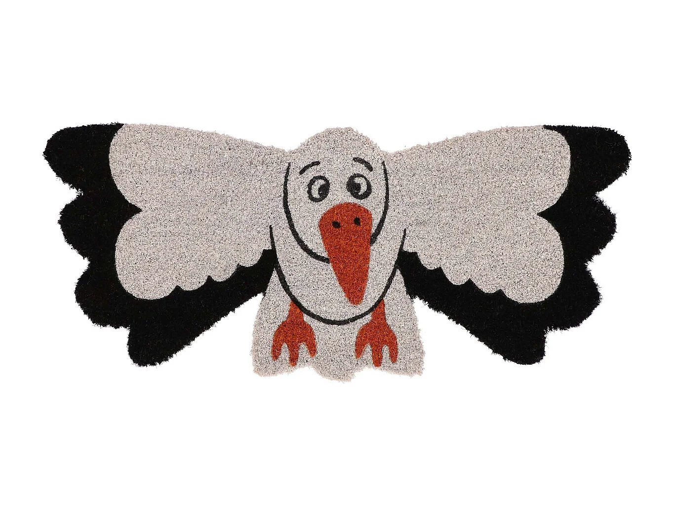 Paillasson animal en fibres de coco intérieur extérieur Cigogne