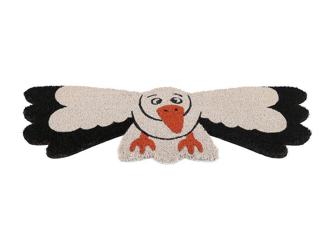 Paillasson animal en fibres de coco intérieur extérieur Cigogne