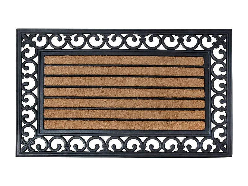 Alfombra de goma y coco 75,5x45,5x1cm