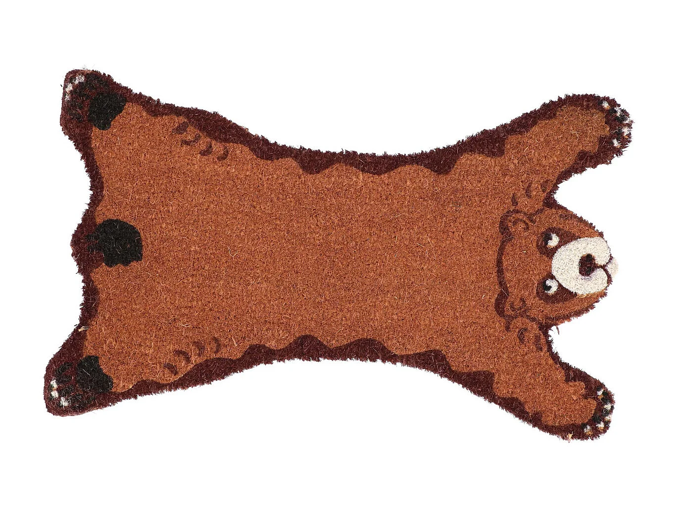 Paillasson animal en fibres de coco intérieur extérieur Ours
