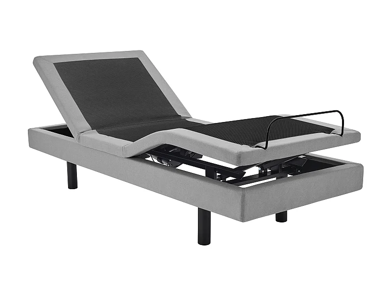 Elektrische decoratieve relaxbedbodem - 80 x 200 cm - Stof - Grijs - ALPANA van YSMÉE