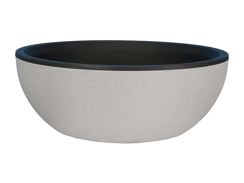 Vaso de Flores Redondo Efeito Granito 40 cm