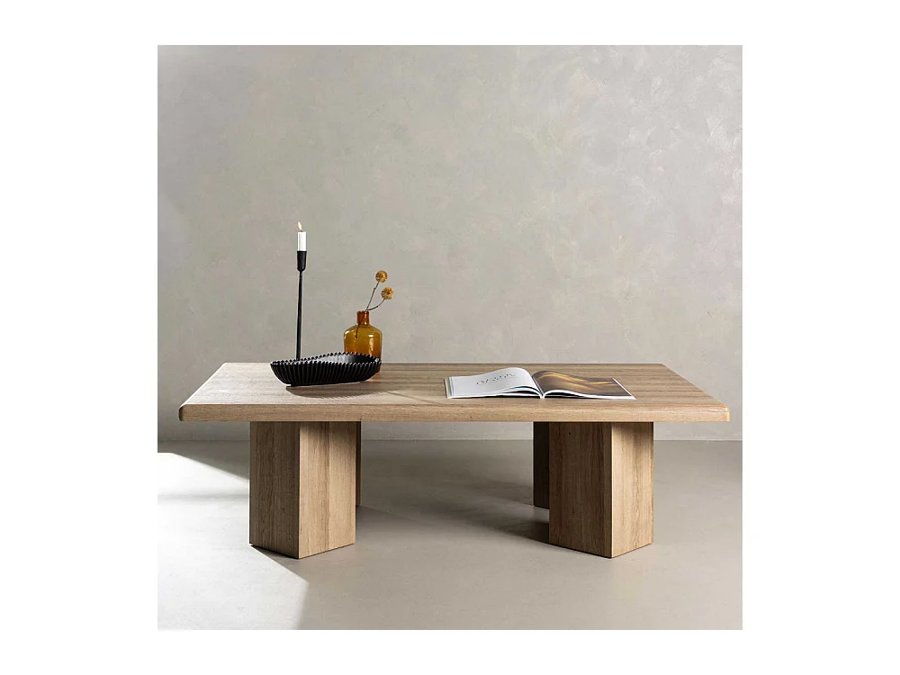 Table Basse Design "Lillehammer " 140cm Naturel