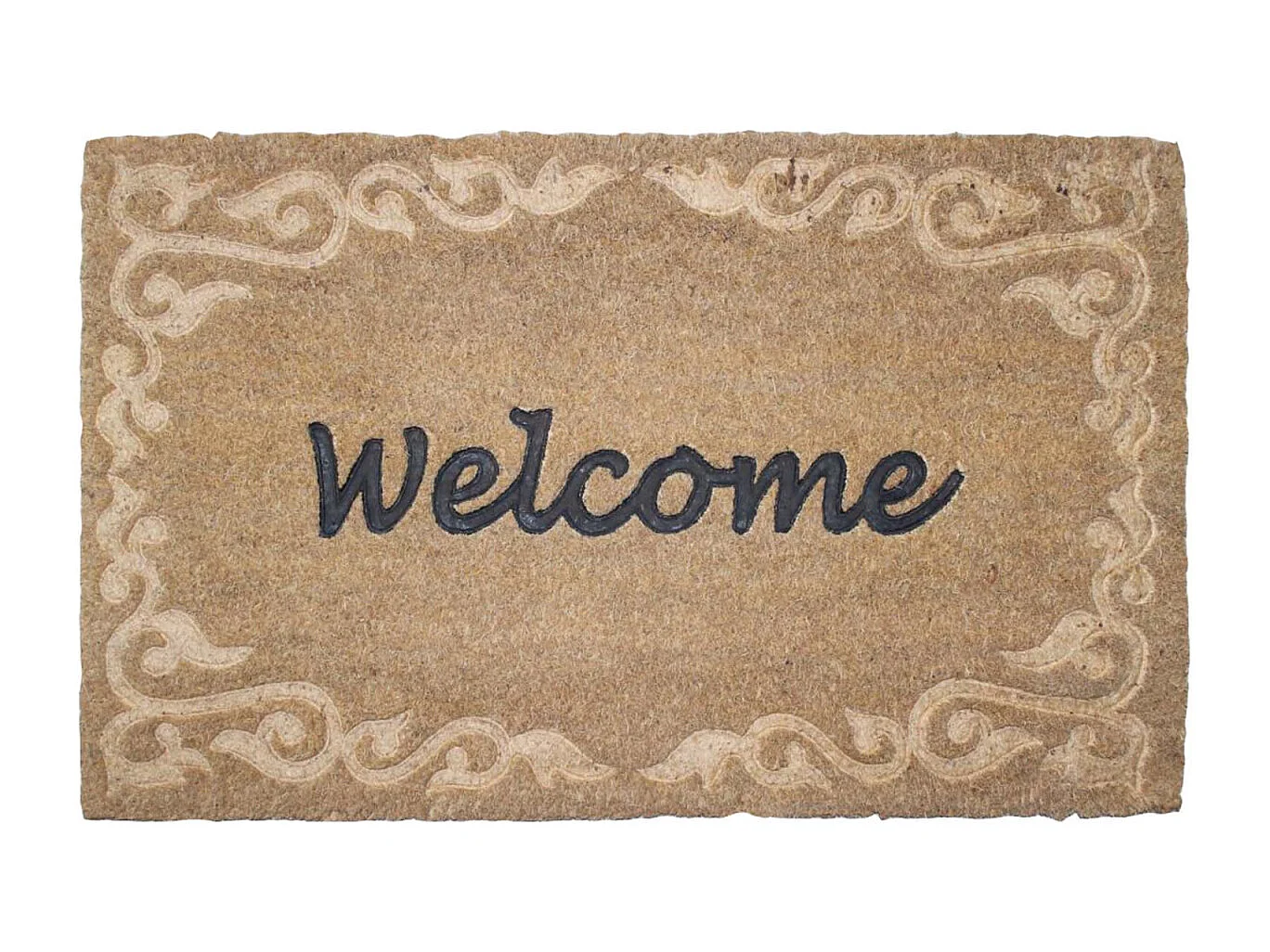 Fußmatte aus Kokosfasern mit Relief "Welcome"