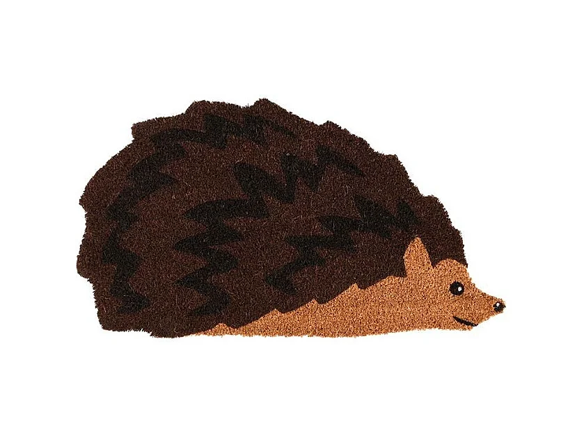 Paillasson animal en fibres de coco revers antidérapant Hérisson