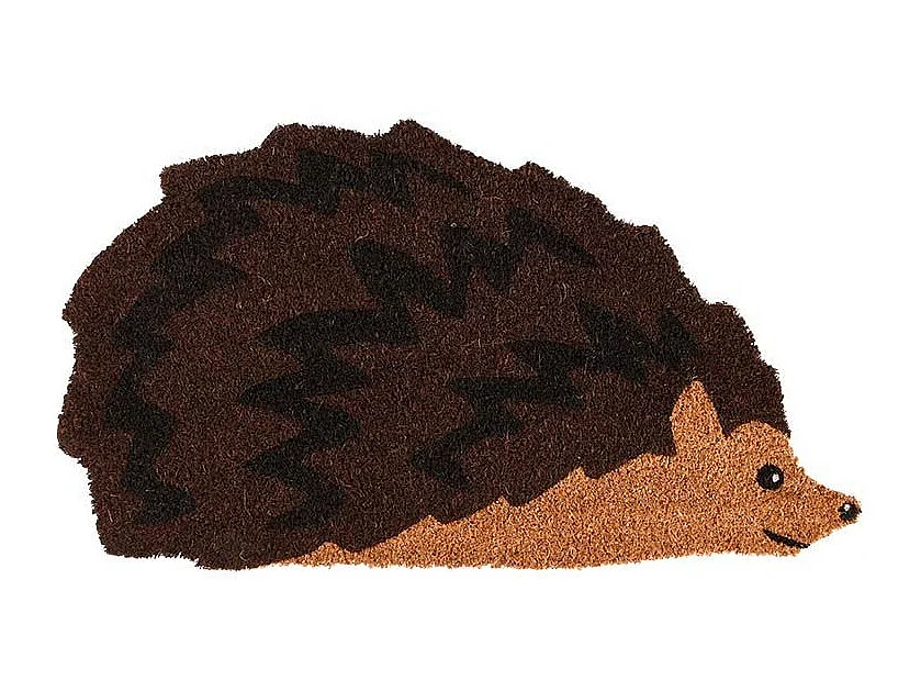 Paillasson animal en fibres de coco revers antidérapant Hérisson