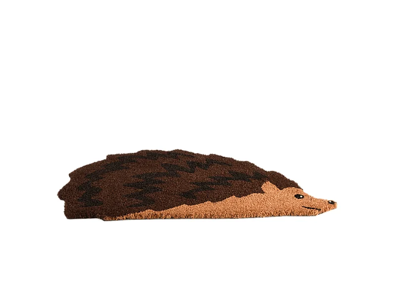 Paillasson animal en fibres de coco revers antidérapant Hérisson