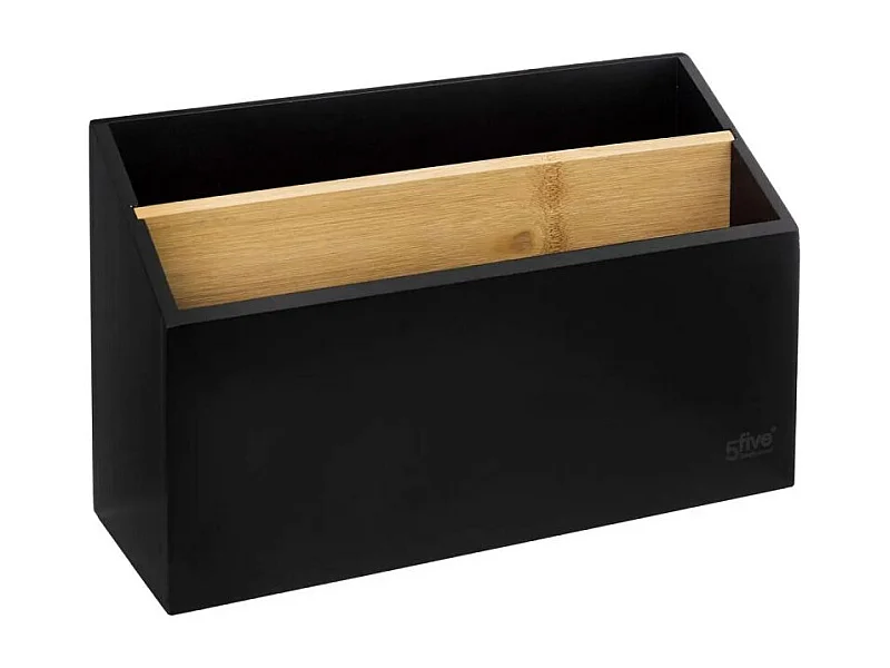 Organiseur de Bureau Bambou "Bava" 25cm Noir
