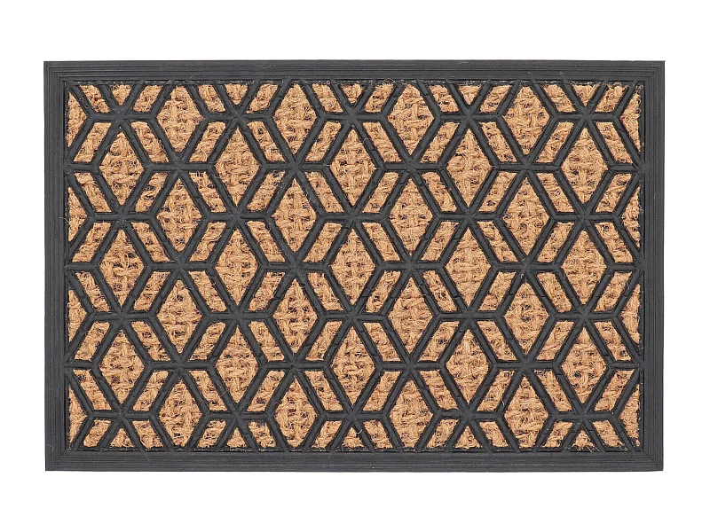 Paillasson en fibres de coco et caoutchouc 60 x 40 cm Losanges