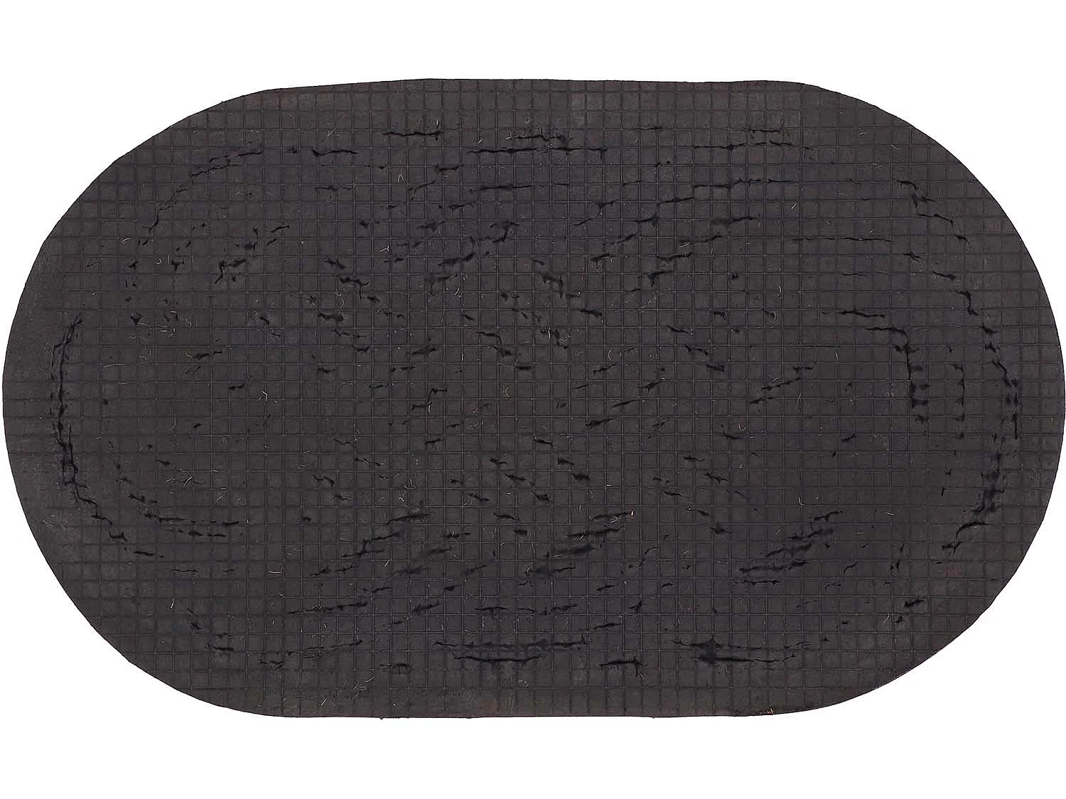 Paillasson en fibres de coco tissé et caoutchouc