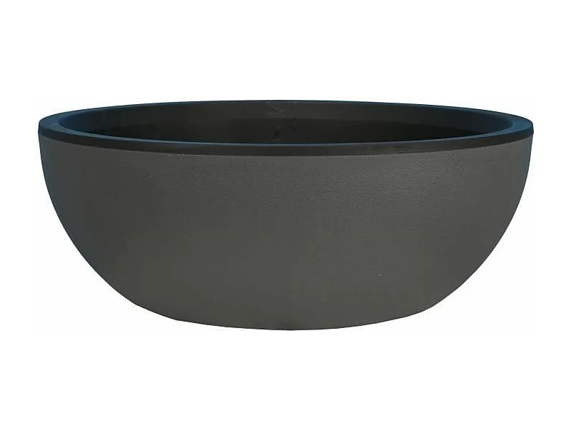 Coupe pot de fleurs - granit D40 - gris