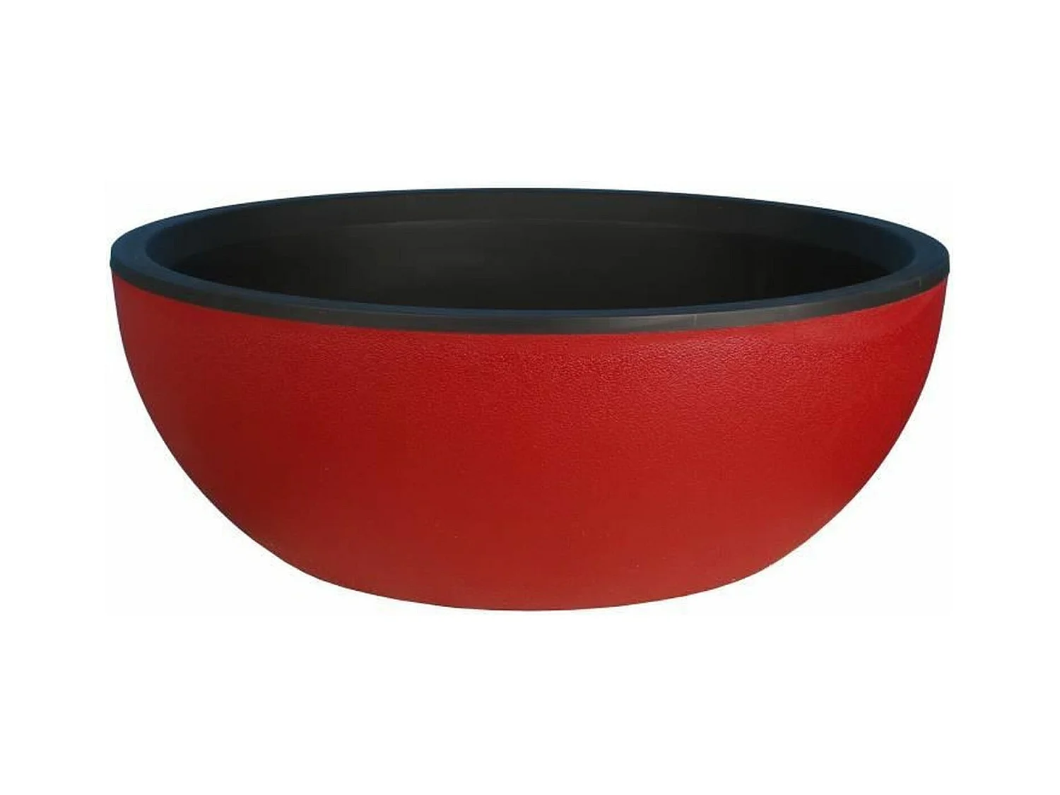 Blumentopf - Granit D40 - rot GRANIT BLUMENTOPF DURCHMESSER 40 ROT