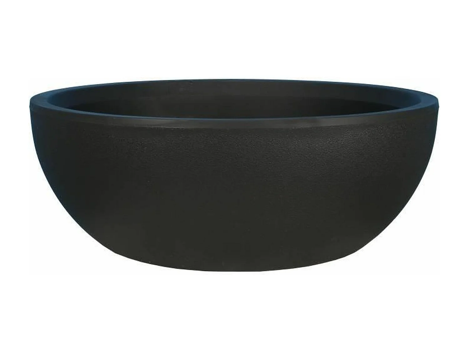 Blumentopf aus schwarzem Granit D40 - RIVIERA