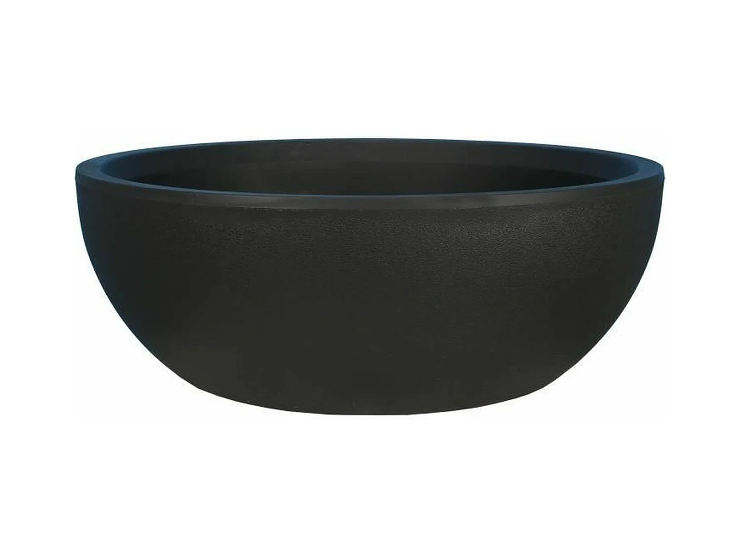 Coupe pot de fleurs - granit D40 - noir
