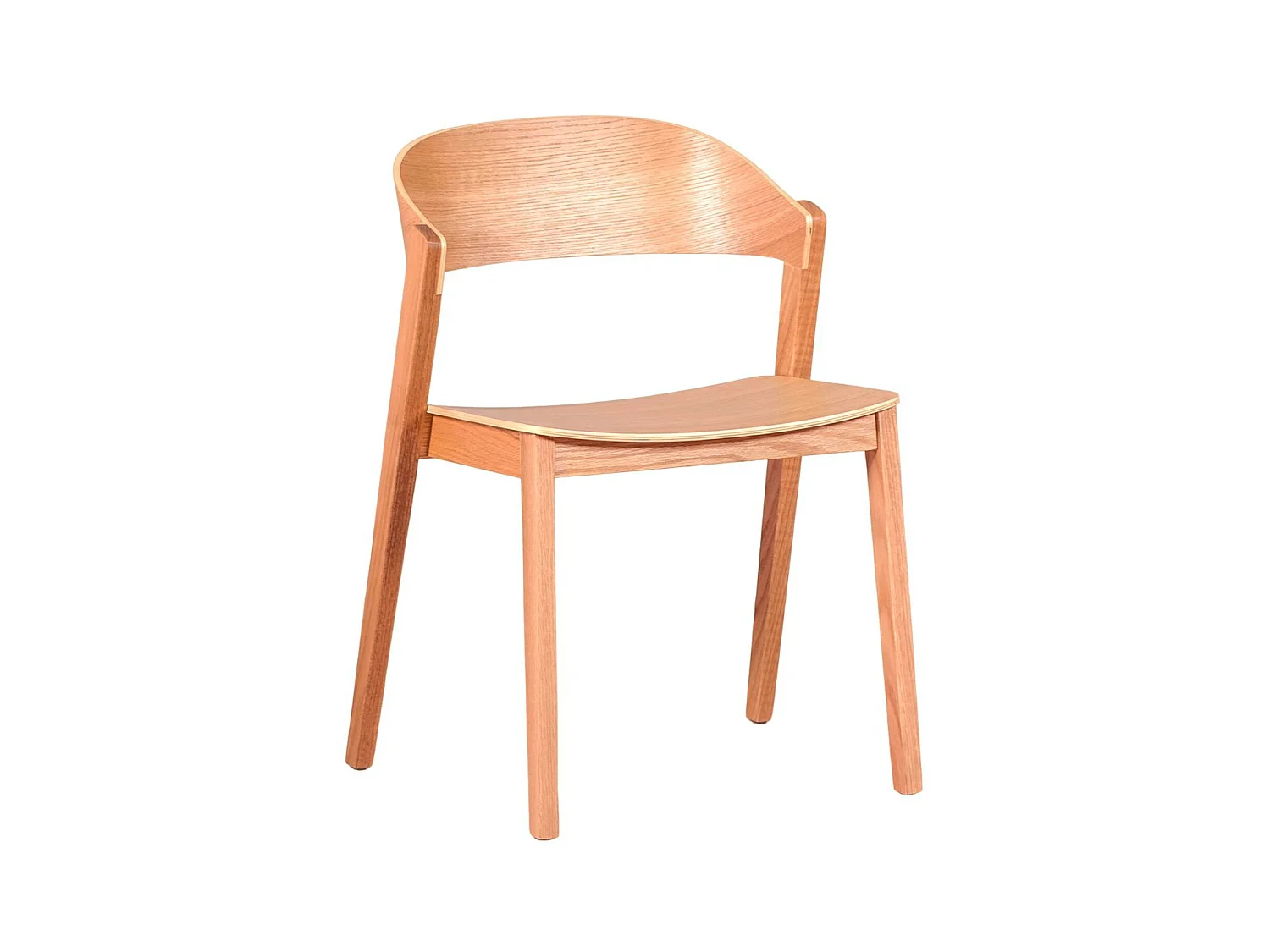 Chaise scandinave en bois de chêne naturel - Soho - Chêne
