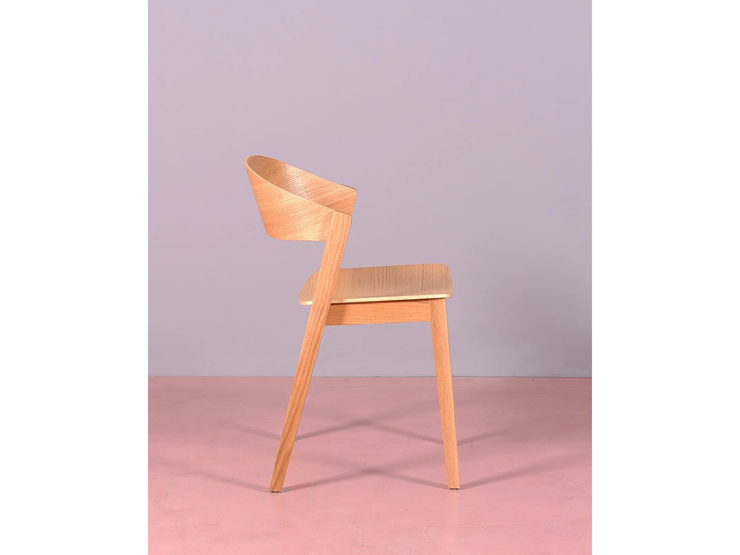 Cadeira escandinava em madeira de carvalho natural - Soho - Carvalho