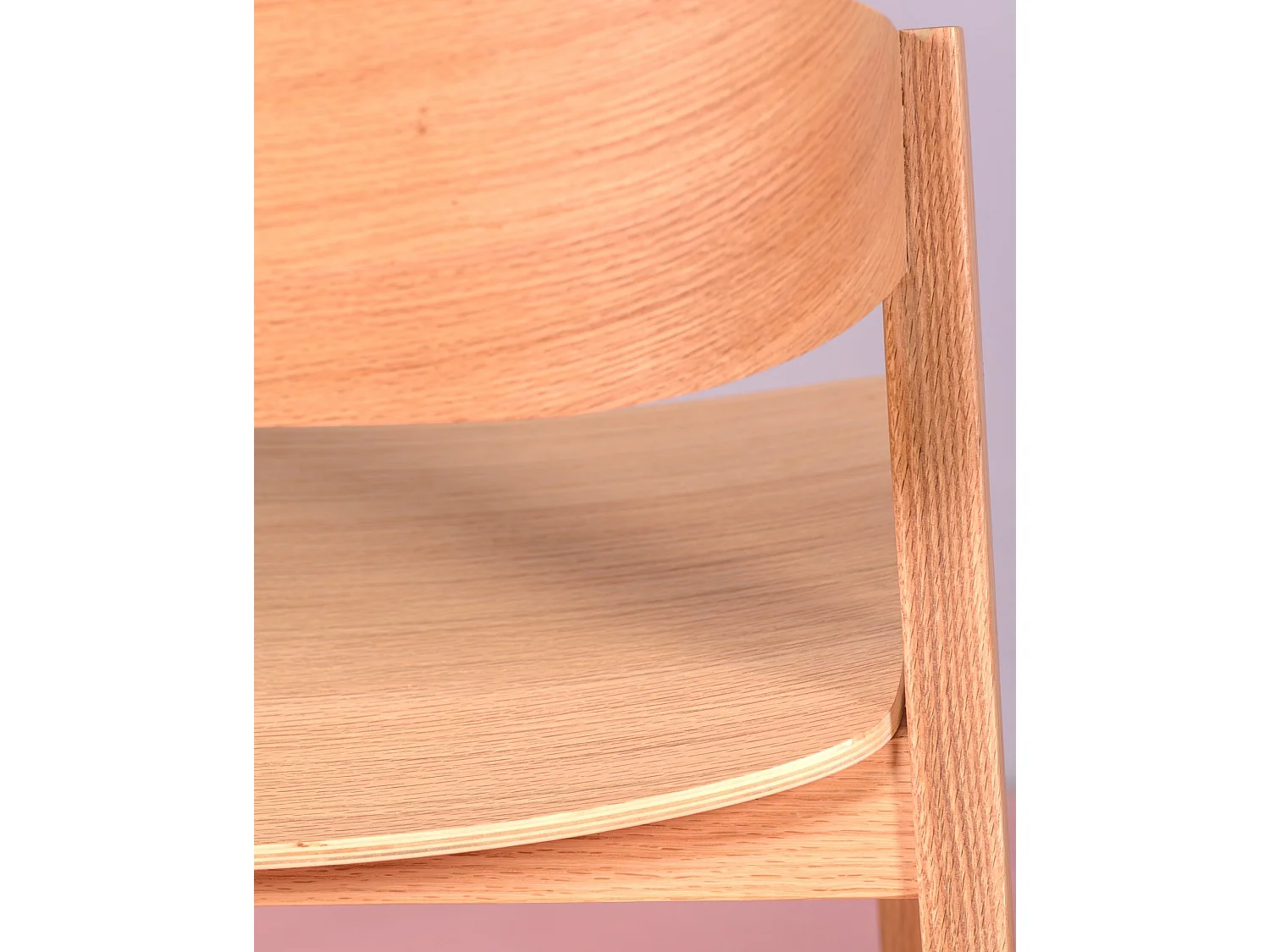 Cadeira escandinava em madeira de carvalho natural - Soho - Carvalho