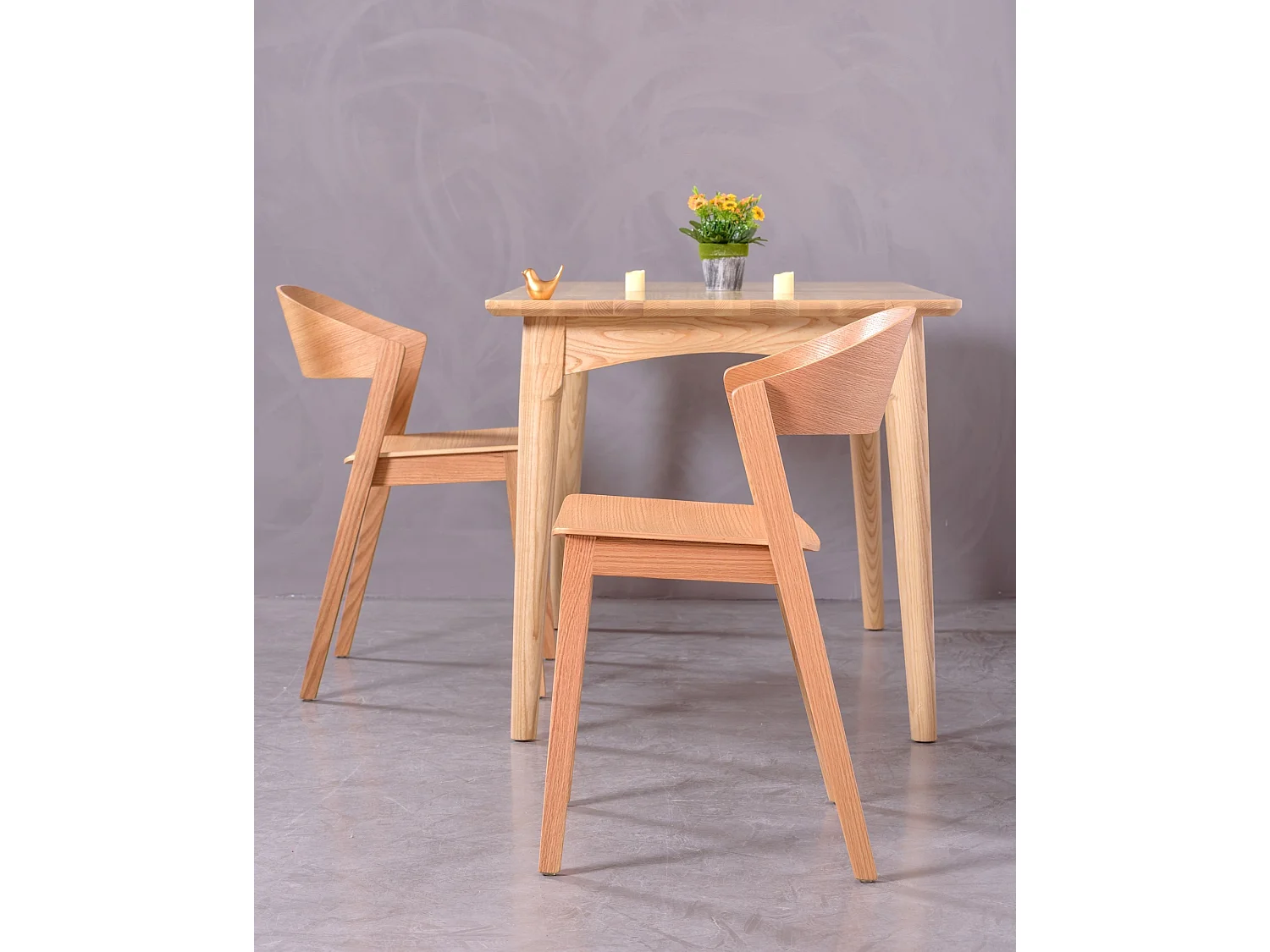 Cadeira escandinava em madeira de carvalho natural - Soho - Carvalho