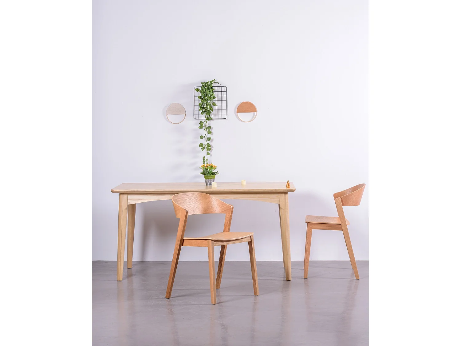 Cadeira escandinava em madeira de carvalho natural - Soho - Carvalho