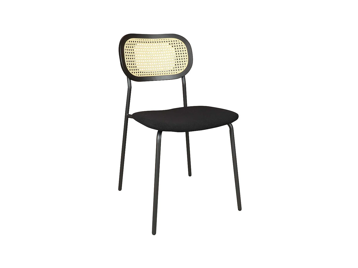 Now's Home - Lot De 2 Chaises En Bois Et Velours Et Pieds En Metal