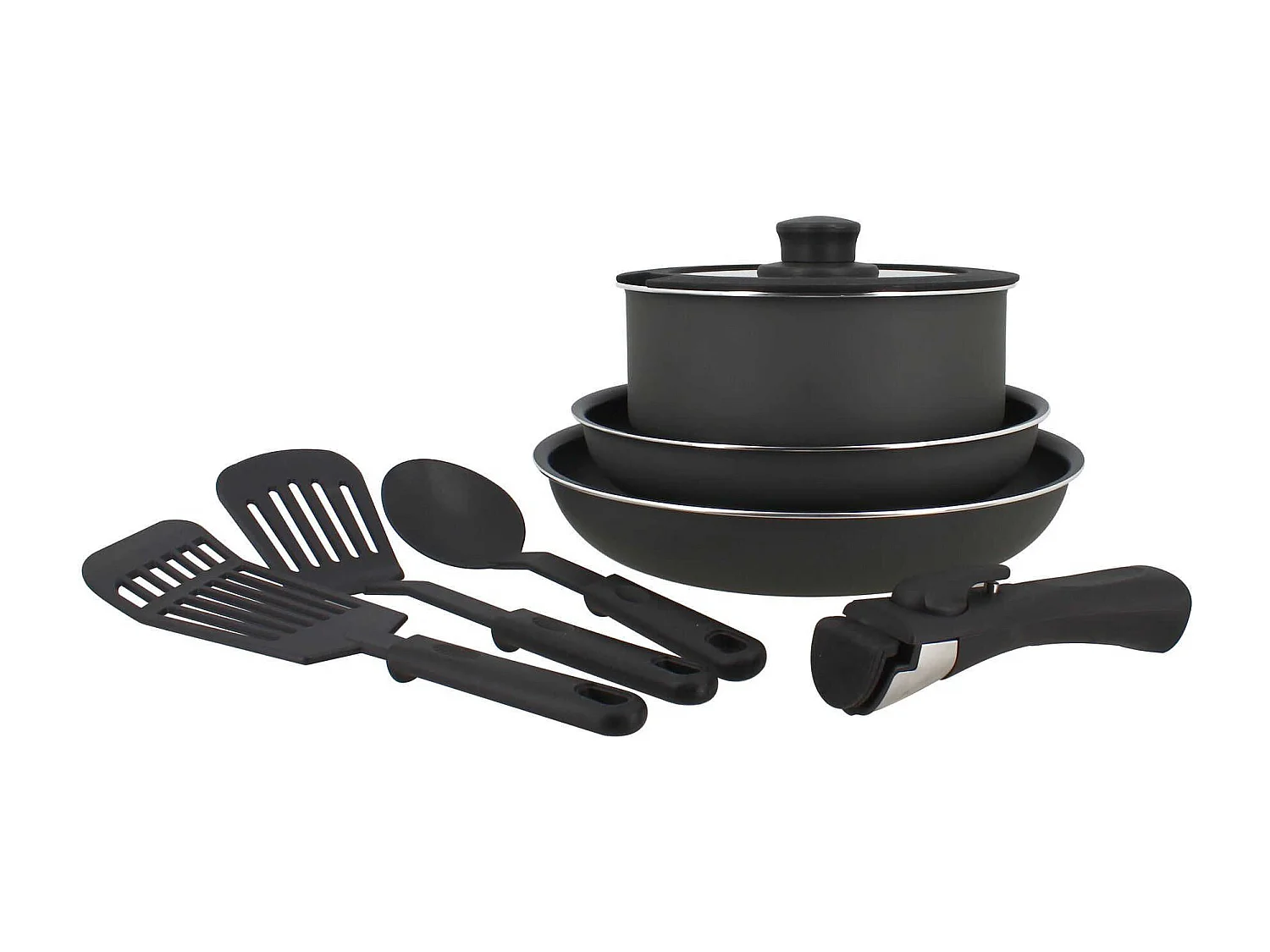 Menastyl - Service 8 Pieces Iris En Aluminium Induction