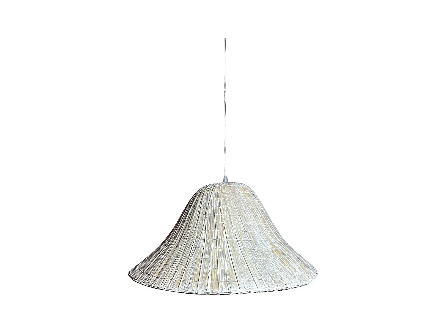 Now's Home - Suspension En Feuilles De Palmier Blanc Diametre 55cm Maa