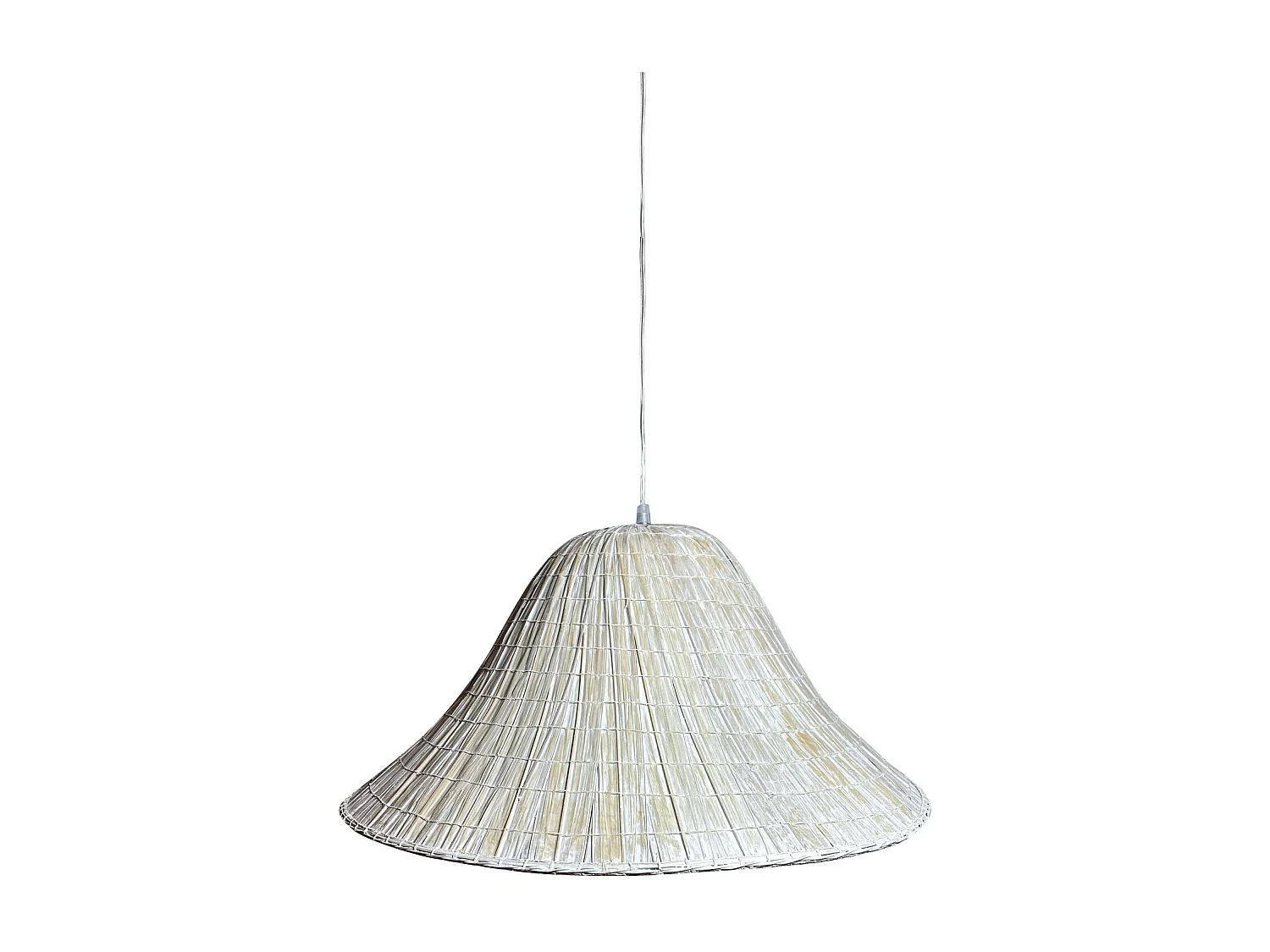 Now's Home - Suspension En Feuilles De Palmier Blanc Diamètre 55cm Maa