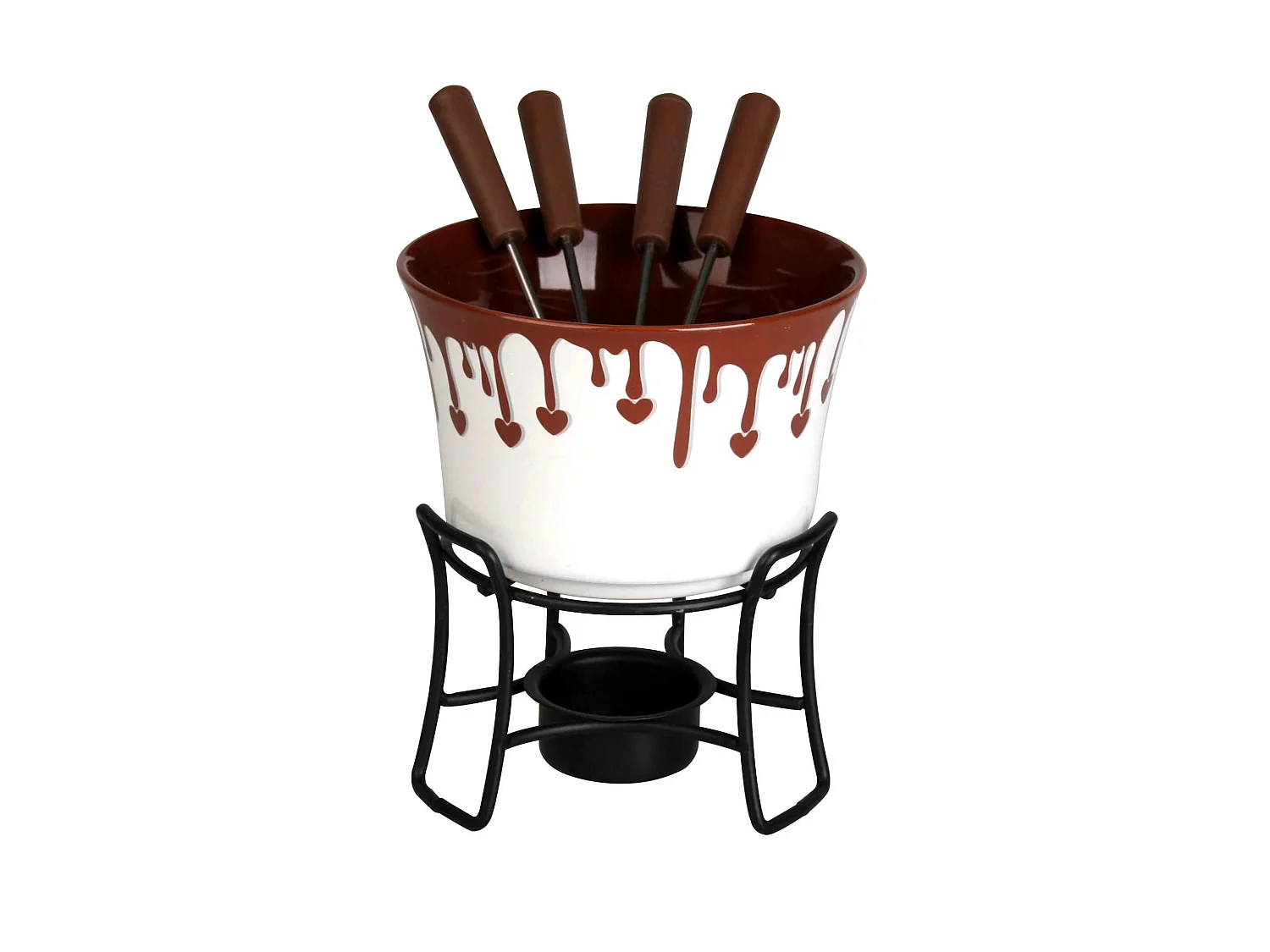 Menastyl - Service 6 Pieces Pour Fondue Au Chocolat Gentiane