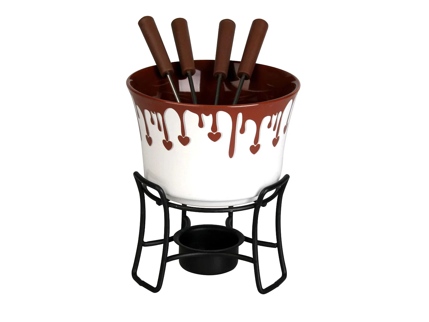 Menastyl - Service 6 Pieces Pour Fondue Au Chocolat Gentiane