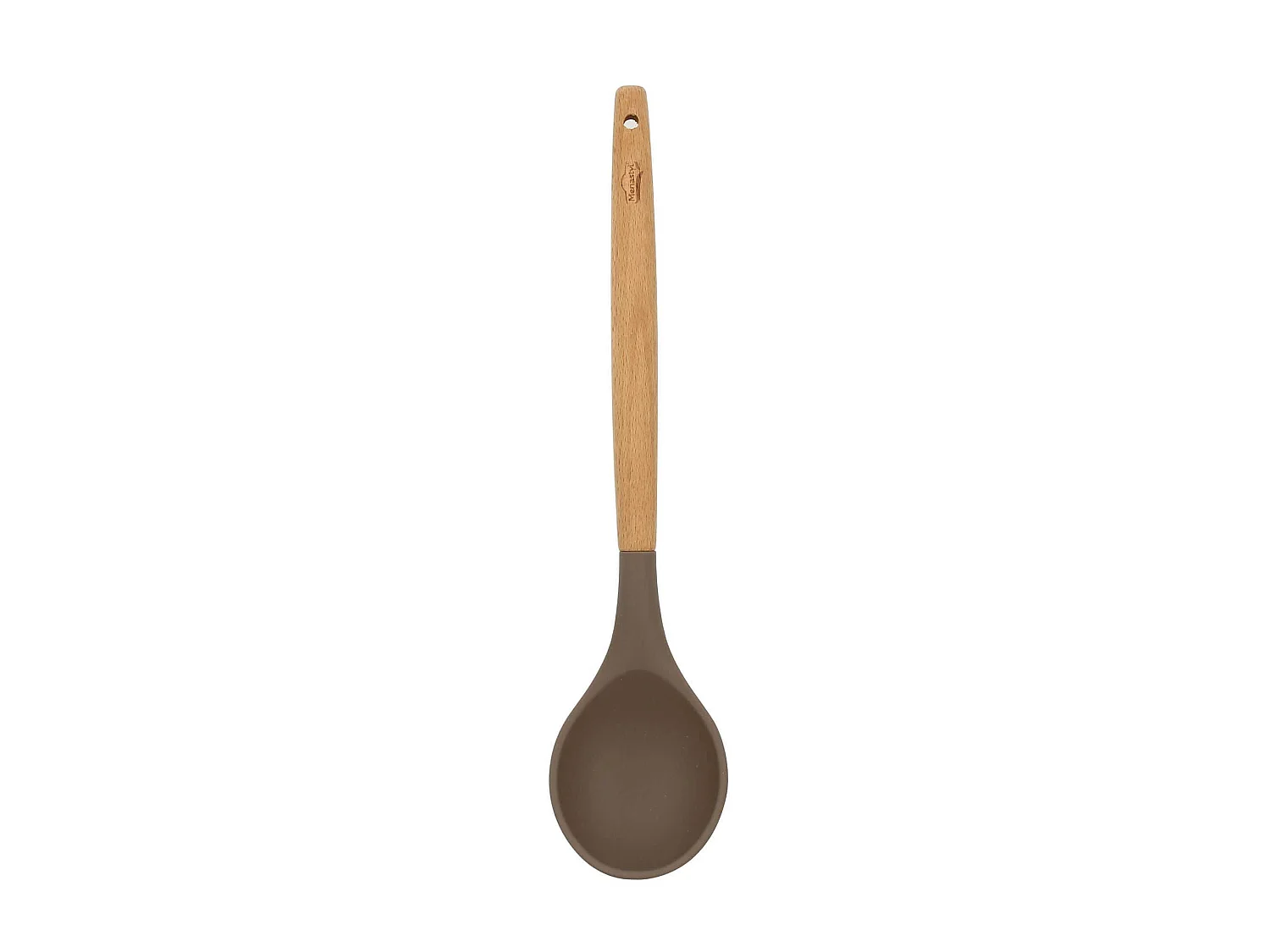 Menastyl - Cuillere Eliott En Silicone Avec Manche En Bois De Hetre
