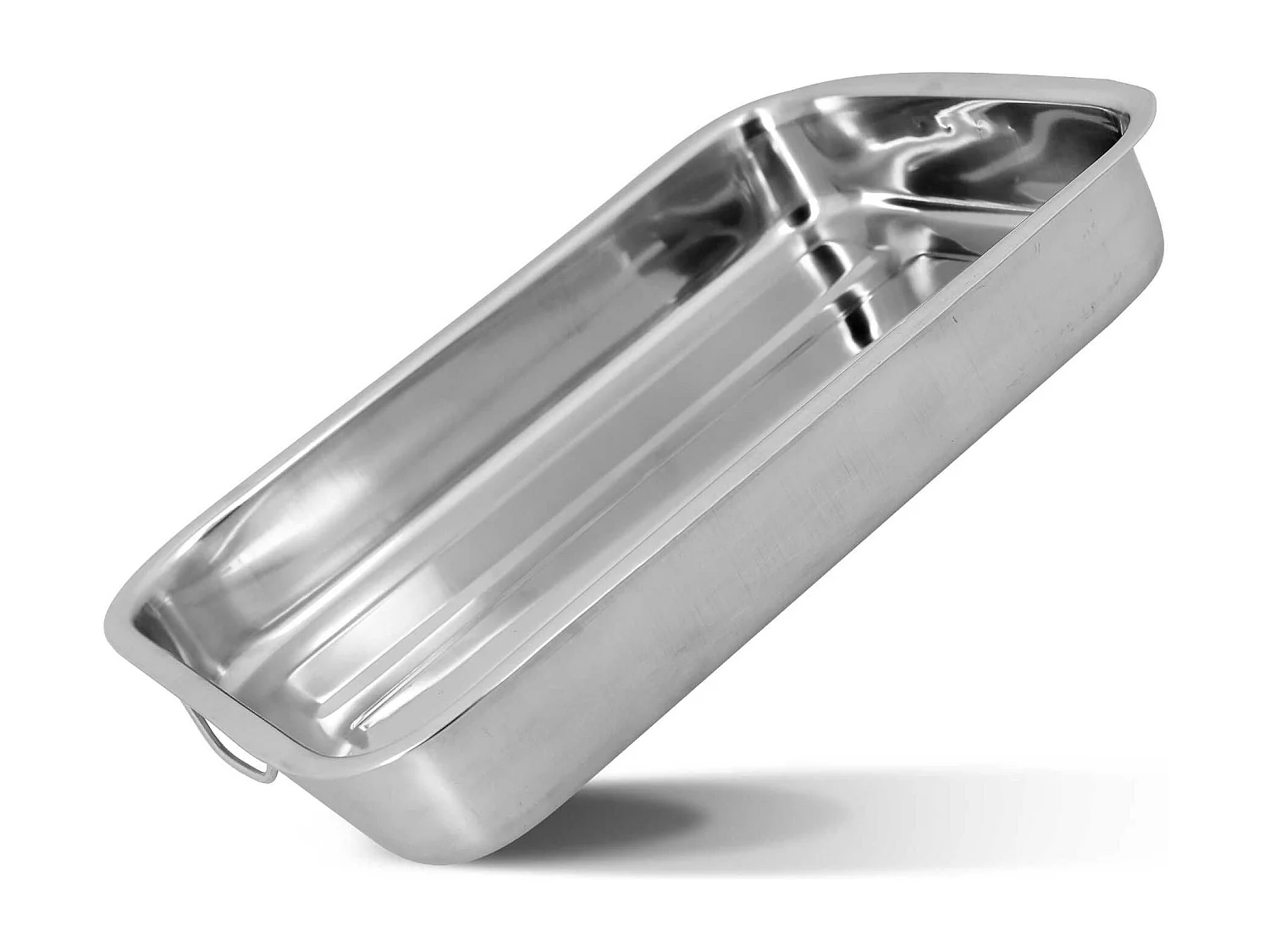 Menastyl - Plat à Four Rectangle Harry 40x28 Cm En Inox Avec Poignées