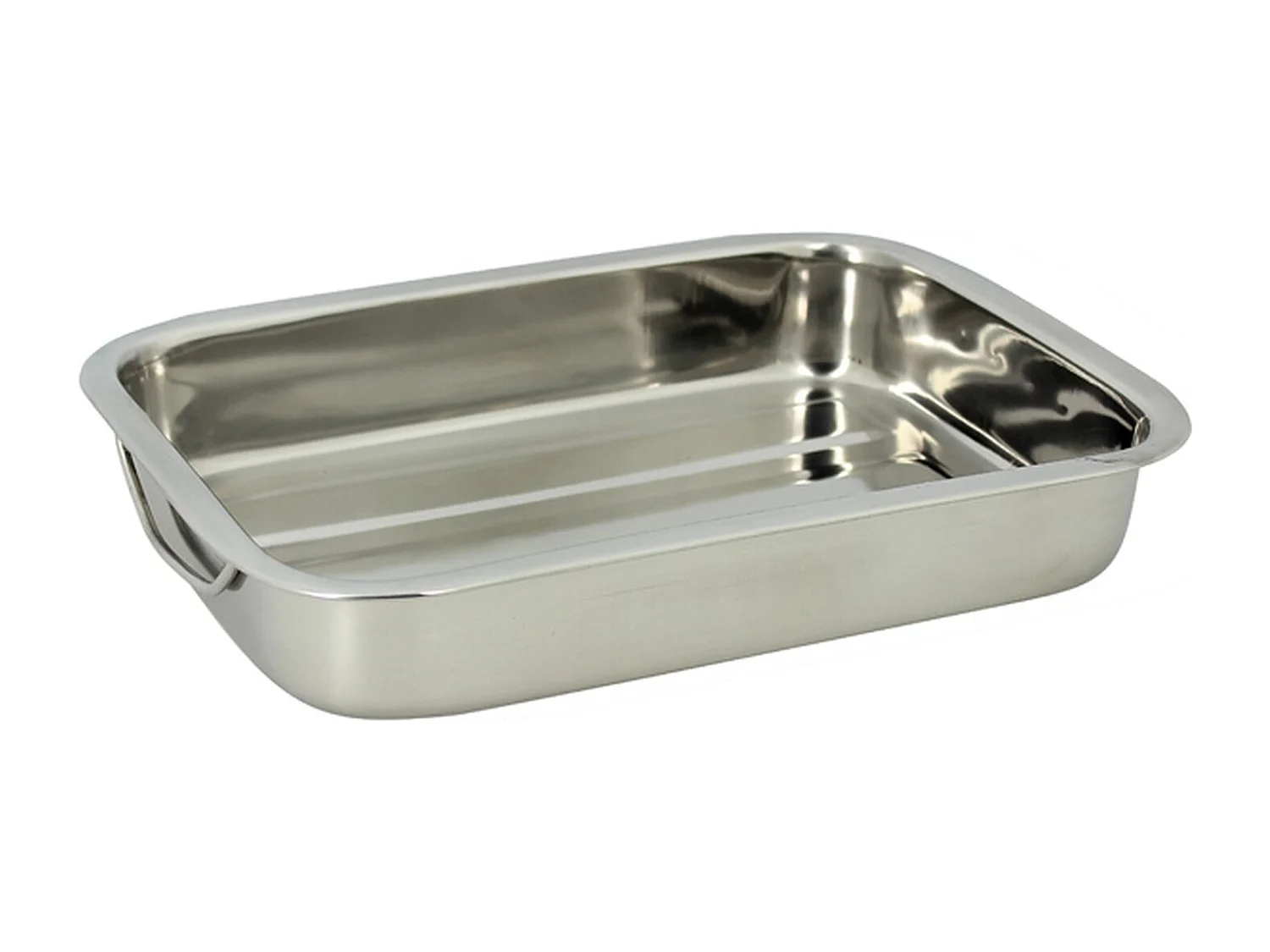 Menastyl - Plat à Four Rectangle Harry 30x21cm En Inox Avec Poignées