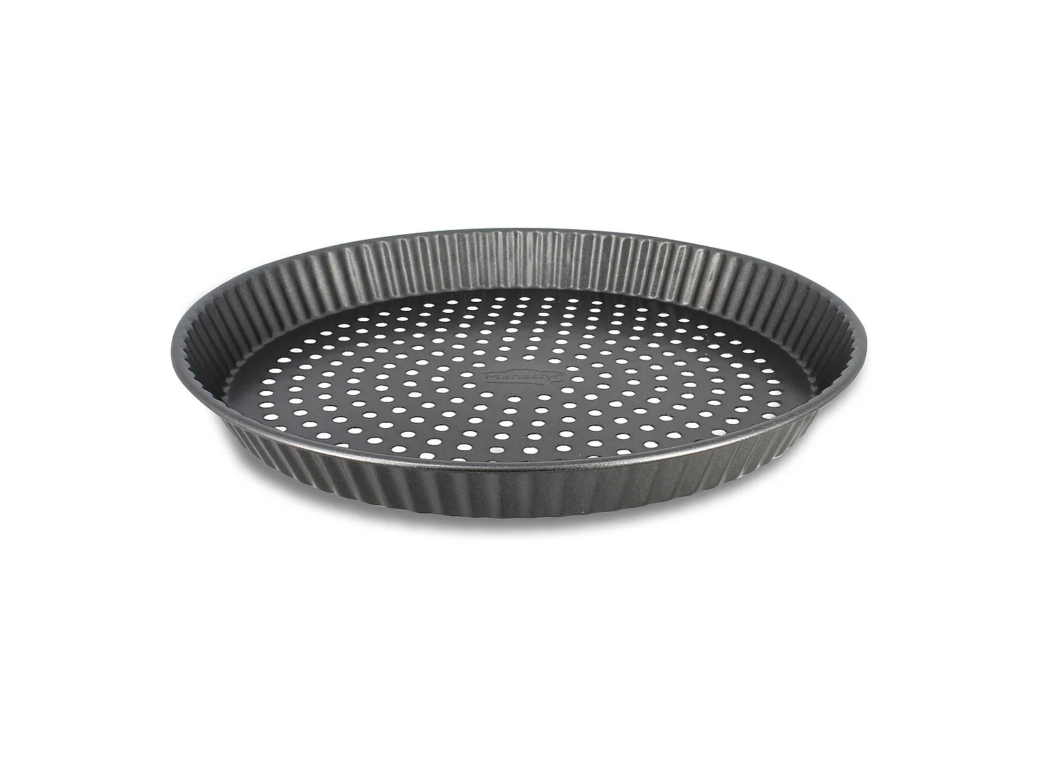 Menastyl - Moule A Tarte Perfore Amandine 30cm En Acier Inox Anti Adhesif