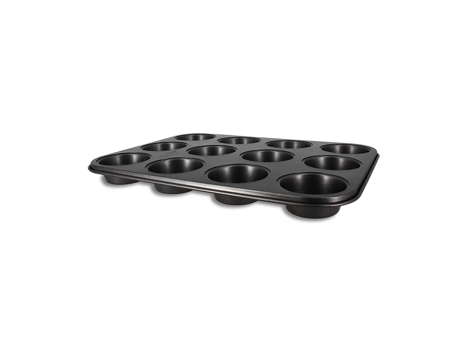 Menastyl - Plaque A 12 Muffins Amandine En Acier Carbone Anti-adhesif