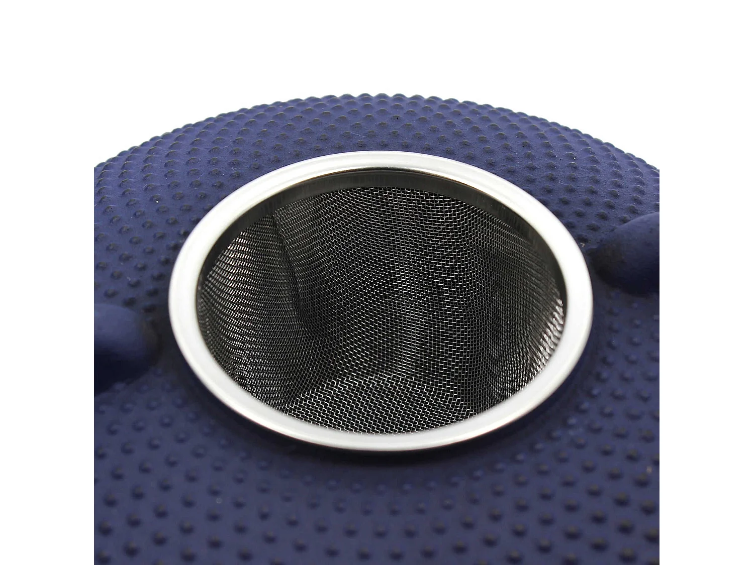 Novastyl - Theiere Fuji 0l8 En Fonte Bleue