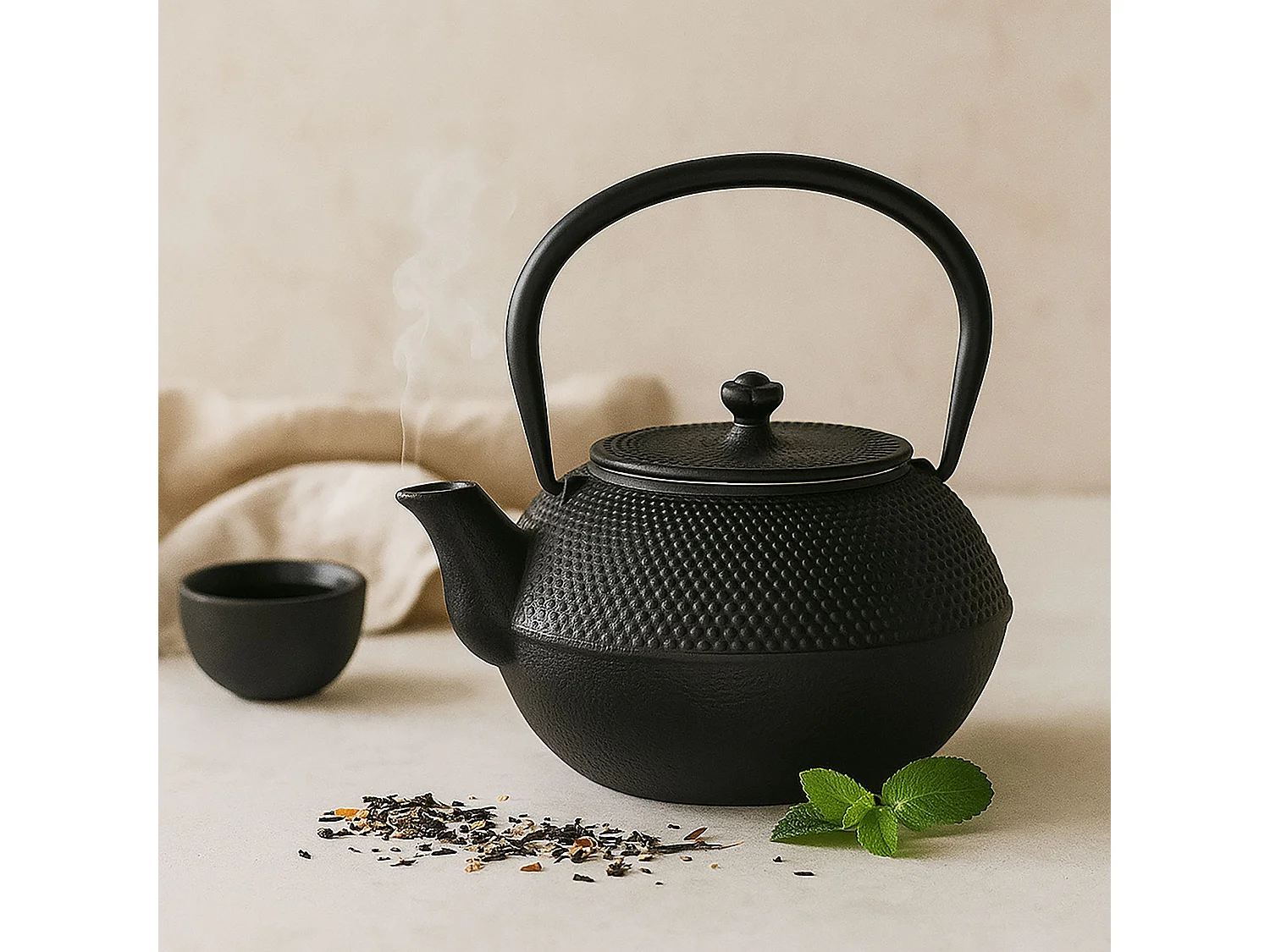 Novastyl - Théière Osaka 1.2l En Fonte Noire
