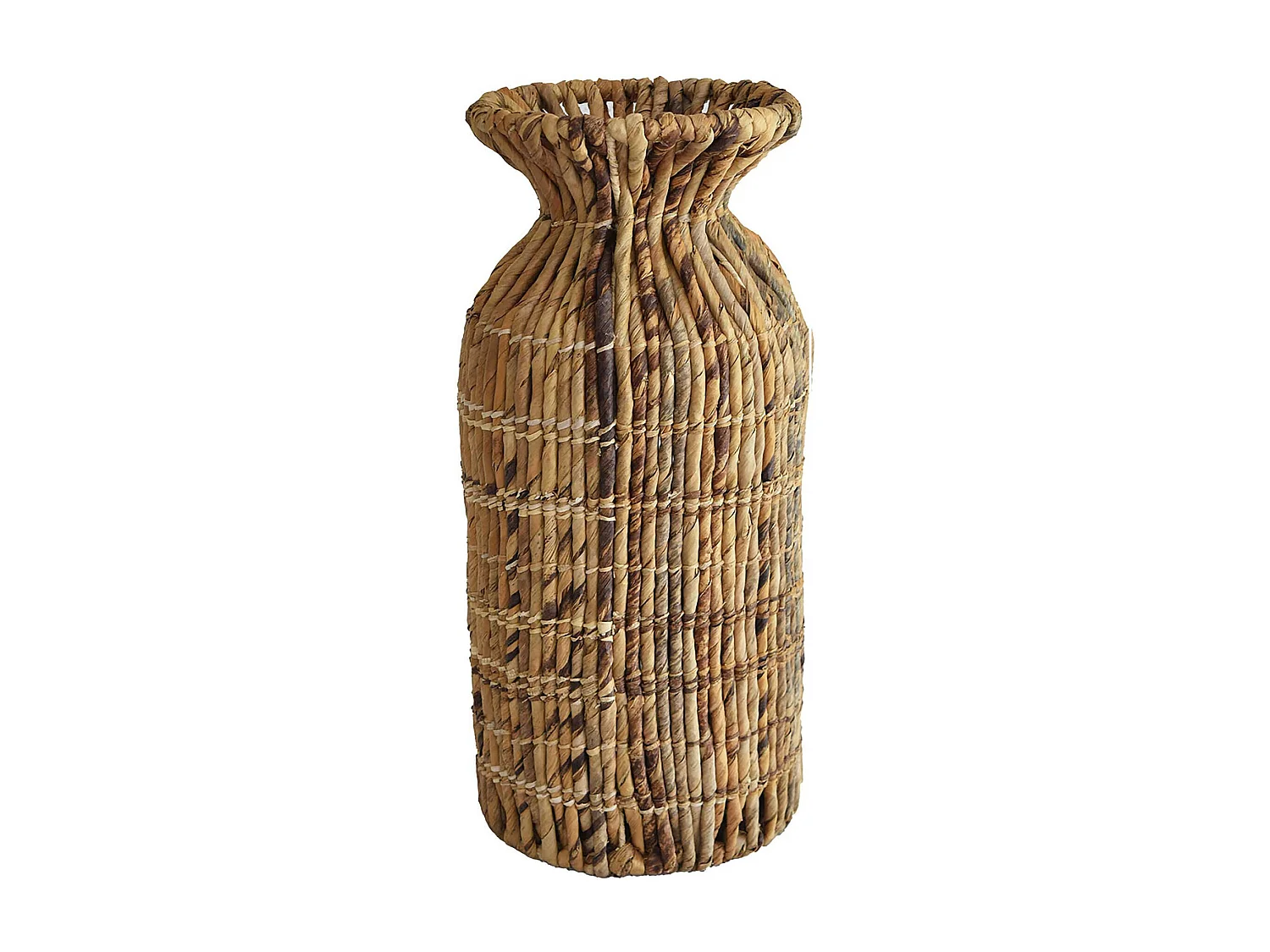 Now's Home - Vase Decoratif En Fibres D'abaca D25xh60cm Lina