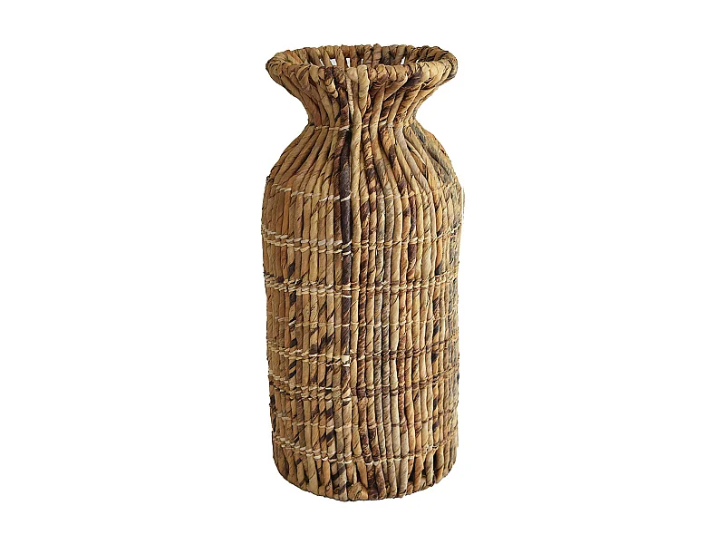 Now's Home - Vase Decoratif En Fibres D'abaca D25xh60cm Lina