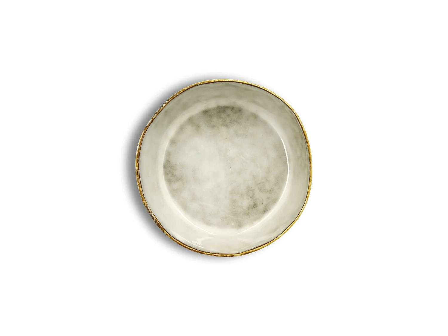 Ogo Living - Lot 6 Assiettes Coupes Boral 15.5cm En Gres Beige Clair