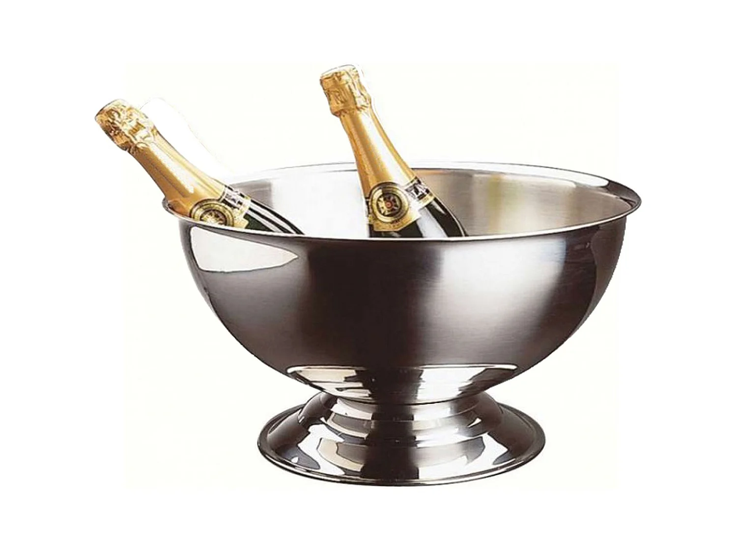 Novastyl - Seau A Champagne Grand Format (5-6 Bouteilles) 40 Cm - Inox