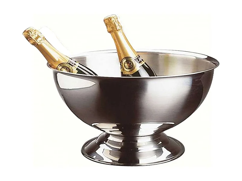 Novastyl - Seau A Champagne Grand Format (5-6 Bouteilles) 40 Cm - Inox