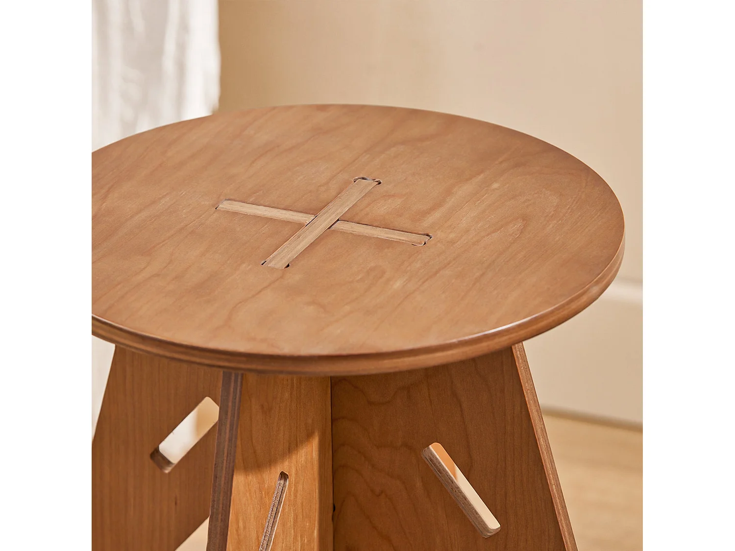 Beistelltisch HFBT01-K-BR 1 x 49 x 1 cm