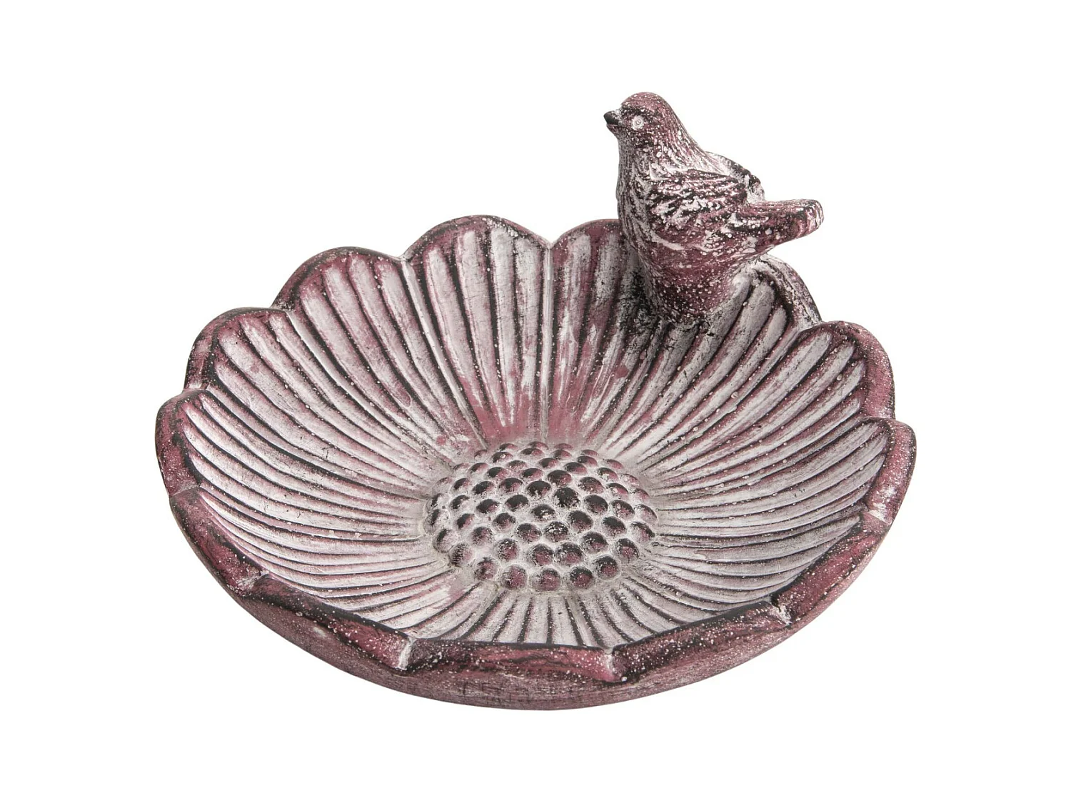 Vasca per uccelli in pietra Fiore 21 cm