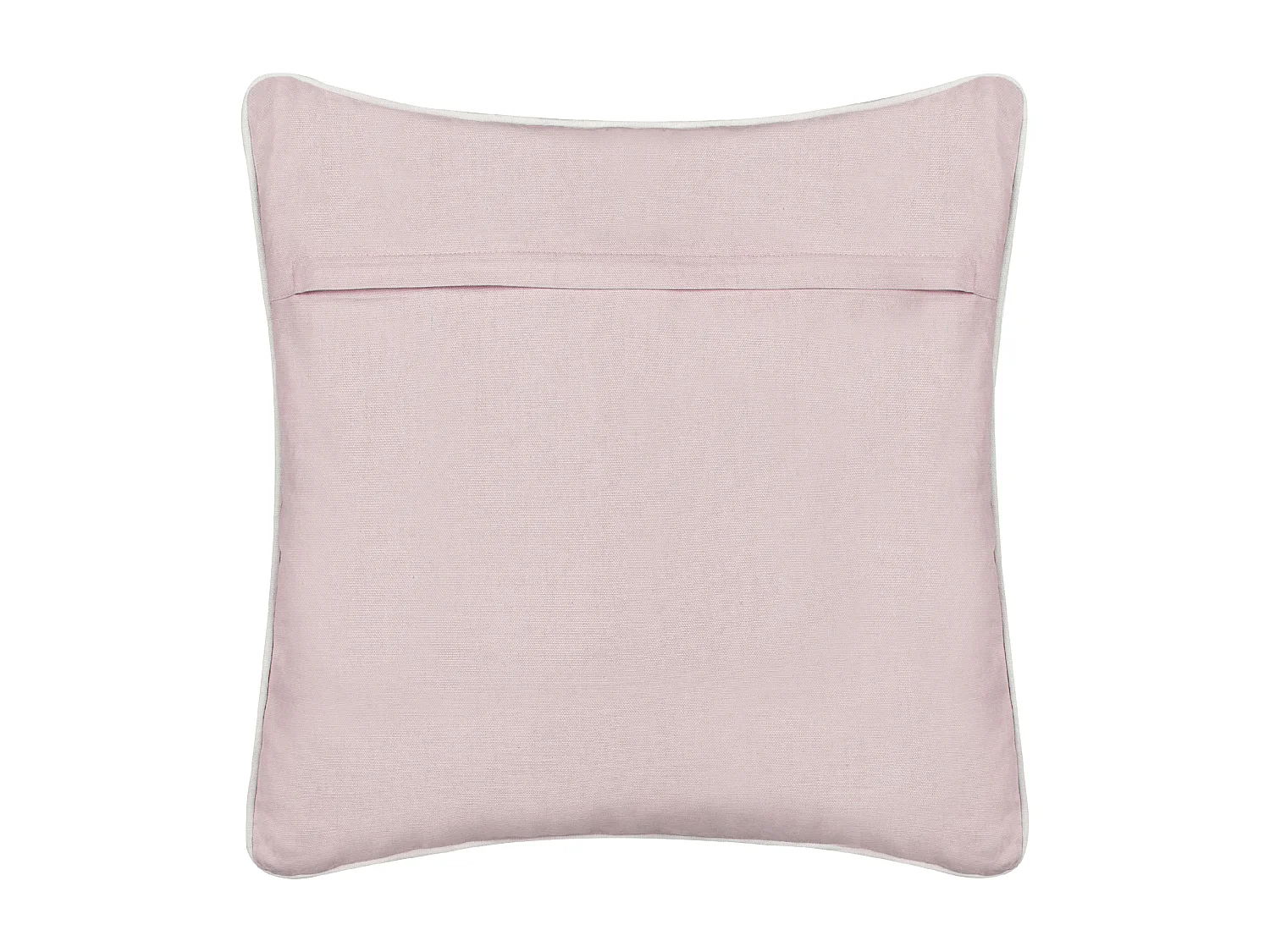 Almofada decorativa padrão de corações em algodão rosa 45 x 45 cm GAZANIA