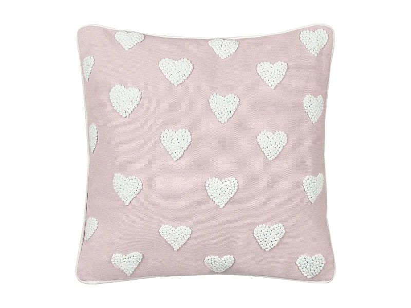 Coussin GAZANIA Coton 45 x 45 cm Rose pastel