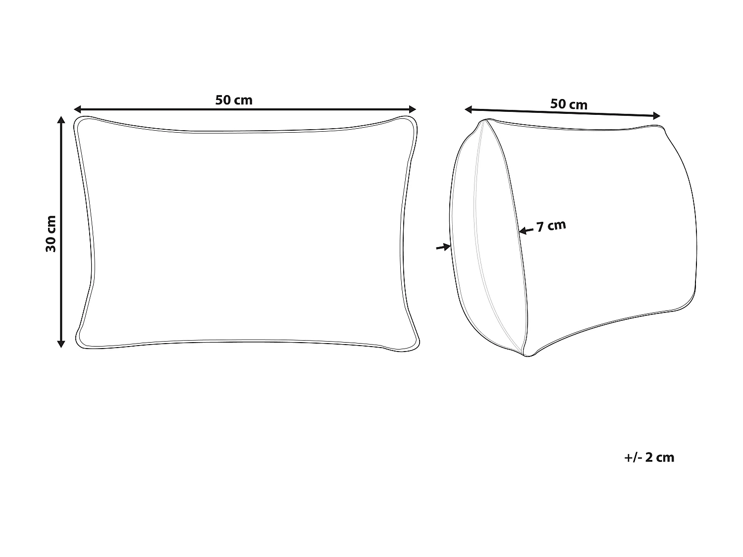 Cuscino decorativo CHOISYA Velluto 30 x 50 cm Giallo Tinta unita