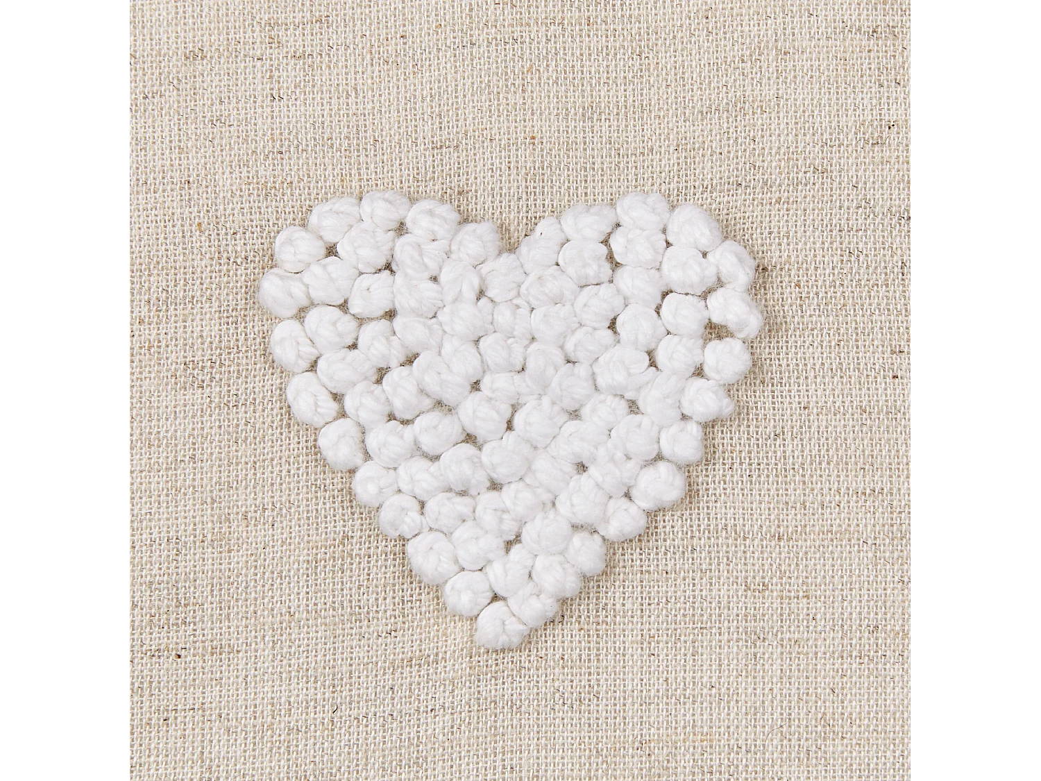 Lot de 2 coussins décoratifs GAZANIA Coton 45 x 45 cm Beige