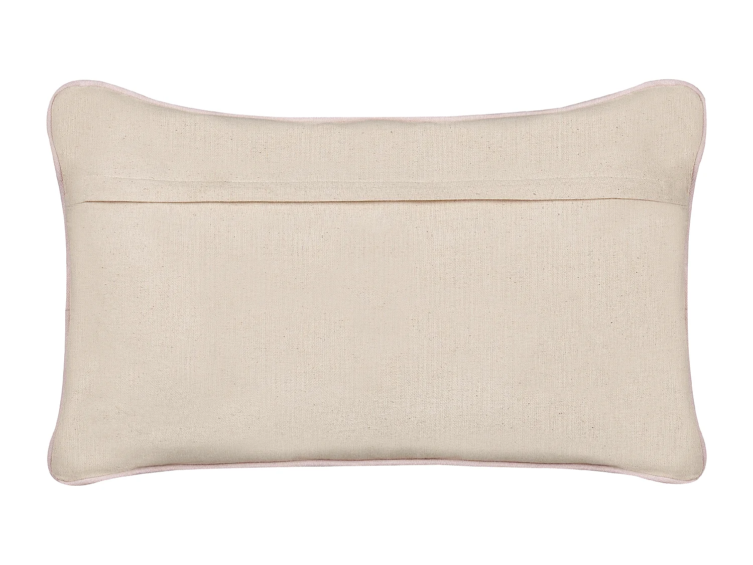 Coussin en coton brodé à motif de cœurs beige 30 x 50 cm GAZANIA